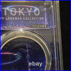 Rare #111 2013 1 Oz 99.99 Silver Canadian Maple City Legends Tokyo Colorized