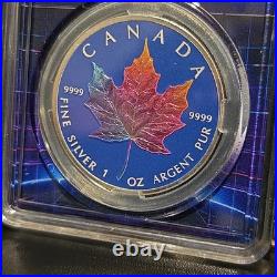 Rare #111 2013 1 Oz 99.99 Silver Canadian Maple City Legends Tokyo Colorized