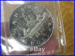 Rare 1945 Canada Silver Dollar Canadian $1 Coin High Grade KEY DATE