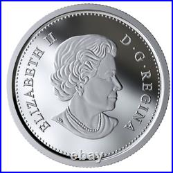 Rare Canada 10 cents coin, Silver Colorized Bluenose Schooner, UNC, 2019