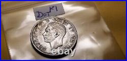 Rare Canada 1947 Dot Variety High Grade Silver 25 Cent Coin Idk50