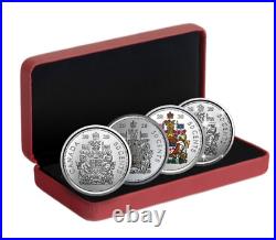 Rare Canada 50 cents 4-coin set, Half Dollar, Silver, Specimen, BU, 2020