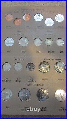Rare Canada Coin Type Set Album + Silver