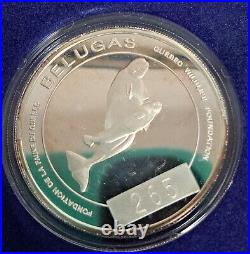 Rcm 1994 Rare Darnell 50$ Silver Trade Dollar Coin Belugas Limited 265/500