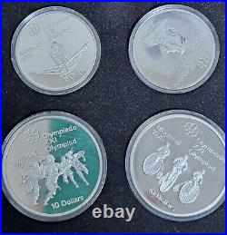 Rcm Canada 1976 Olympic Silver Series III Coin Set