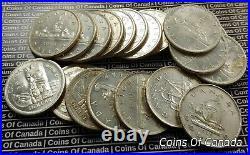 Roll Of 20 1939-1967 Canada Silver Dollars $20 Face Value 12oz #coinsofcanada
