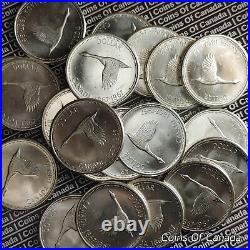 Roll Of 20 1967 Canada Silver Dollars UNCIRCULATED Coins 12oz #coinsofcanada