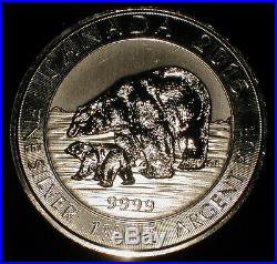 Roll of 15 2015 1.5 oz Canada Silver Polar Bear $8 Coin. 9999 Fine Mint Sealed