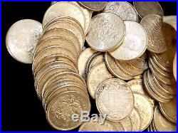 Roll of 20 Canadian 50c Cents Coins 80% Silver Half Dollar ECC&C, Inc