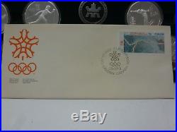 Royal Canadian Mint 1988 Calgary Olympics $20 silver coin Set 10 Coins 10oz COA