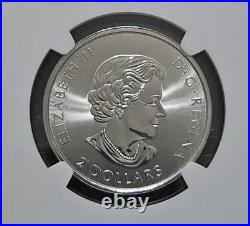 Royal Canadian Mint 2018 $2 Polar Bear 1/2 oz. 9999 Silver NGC MS 69