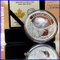 Royal Canadian Mint 2025 1 oz Silver Coin Moon Sky Raven Gift Ideas Royal Canadian Mint 2025 1 oz Silver Coin Moon Sky Raven Gift Ideas