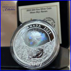 Royal Canadian Mint 2025 1 oz Silver Coin Moon Sky Raven Gift Ideas Royal Canadian Mint 2025 1 oz Silver Coin Moon Sky Raven Gift Ideas