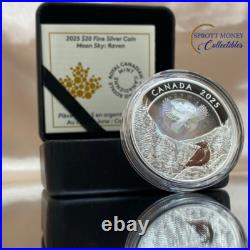Royal Canadian Mint 2025 1 oz Silver Coin Moon Sky Raven Gift Ideas Royal Canadian Mint 2025 1 oz Silver Coin Moon Sky Raven Gift Ideas