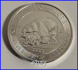 Royal Canadian Mint 8$ PURE Silver Coin. 9999 1.5 oz 2015