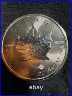 Royal Canadian Mint Canadian Maple Leaf 2019 1 oz. 9999 Silver Coin