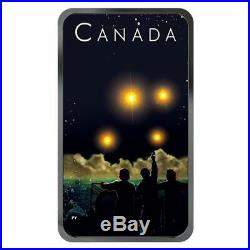 SHAG HARBOUR UFO Incident #2 Glow-in-the-Dark 1oz Silver Coin $20 Canada 2019