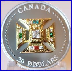 ST. EDWARD'S KING CROWN Queen Memory Mark 2023 CANADA 1oz Pure Silver $20 Coin