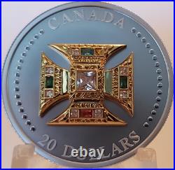 ST. EDWARD'S KING CROWN Queen Memory Mark 2023 CANADA 1oz Pure Silver $20 Coin