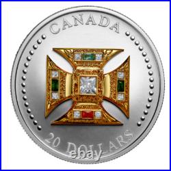 ST. EDWARD'S KING CROWN Queen Memory Mark 2023 CANADA 1oz Pure Silver $20 Coin