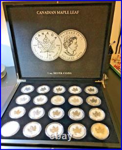 Set of 20 Canada 1 Oz Maple leaf privy mark coins includes dragon