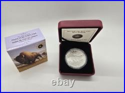 Silver Coin 2013 $100 Fine 99.99 1 oz Bison Stampede Limited To 50,000
