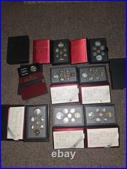Silver Coins, Bronze, Estate sale unceculated proofs