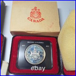 Silver Dollar Canada Lot Of 3 coins 1971 (2) and 1973 Total of 1.125 oz silver