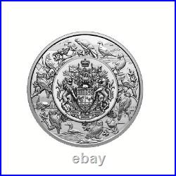 Silver coin proof 5kg Heraldic Landscape Birds of Canada Canada 2024
