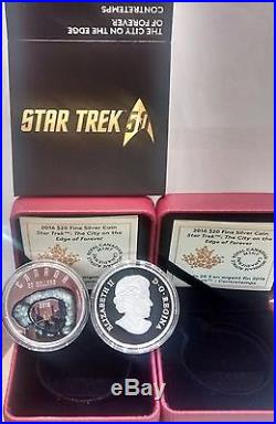 Star Trek $20 2016 1OZ Pure Silver Proof Coin THE CITY ON THE EDGE OF FOREVER