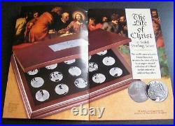 Sterling Silver Medal Coin Set THE LIFE OF CHRIST Franklin Mint (1990) 23g