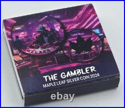 THE GAMBLER ALL IN Silver Coin 1 Oz. 999 Canada 2024 THE GAMBLER ALL IN Silver Coin 1 Oz. 999 Canada 2024