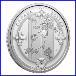 TOMB OF THE UNKNOWN SOLDIER 2025 CANADA 1oz. 9999 Pure Silver Dollar $1 Coin