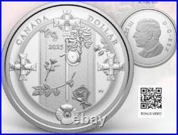 TOMB OF THE UNKNOWN SOLDIER 2025 CANADA 1oz. 9999 Pure Silver Dollar $1 Coin