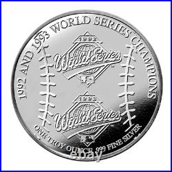 TORONTO BLUE JAYS 92&93 World Champs 2025 CANADA TD MINT 1oz. 999 Silver Coin TORONTO BLUE JAYS 92&93 World Champs 2025 CANADA TD MINT 1oz. 999 Silver Coin