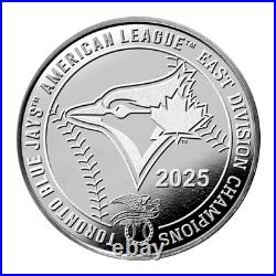 TORONTO BLUE JAYS Division Champs 2025 CANADA TD MINT 1oz Pure. 999 Silver Coin