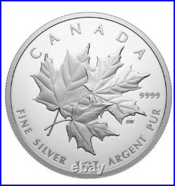 TRIPLE MAPLE LEAVES 2025 Canada $20 1oz Silver Proof Coin 0.9999 Mintage 7500