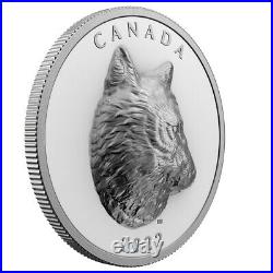 Timber Wolf 2022 $25 Fine Silver Ehr Coin Royal Canadian Mint