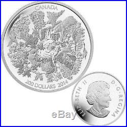 Towering Forests 2 oz Silver Coin 2014 Canada Landscapes of North