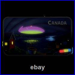 UFO Coin 2020 Canada The Clarenville Event Glow-In-The-Dark 1 oz. Pure Silver