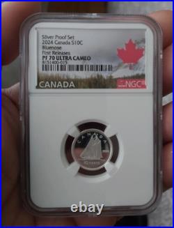 ULTRA CAMEO TOP POP CANADA 2024 10 cents coin. 9999% SILVER NGC PF-70 Fantastic ULTRA CAMEO TOP POP CANADA 2024 10 cents coin. 9999% SILVER NGC PF-70 Fantastic