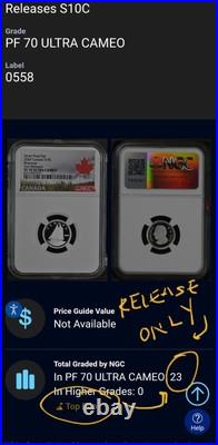 ULTRA CAMEO TOP POP CANADA 2024 10 cents coin. 9999% SILVER NGC PF-70 Fantastic ULTRA CAMEO TOP POP CANADA 2024 10 cents coin. 9999% SILVER NGC PF-70 Fantastic
