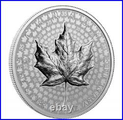 Ultra-High Relief Silver Maple Leaf 2023 CANADA 5oz. 9999 Pure Silver $50 Coin