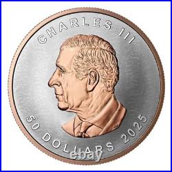 Ultra-High Relief Silver Maple Leaf 2025 CANADA 5oz. 9999 Pure Silver $50 Coin