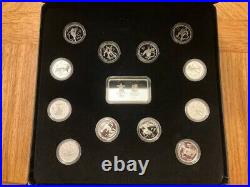 Vancouver 2010 Olympic Winter Games Silver Coin set with Silver Wafer