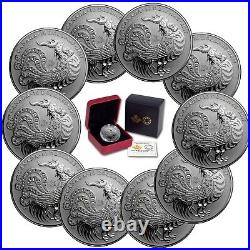 WHOLESALE LOT OF TEN 2017 Canada $10 Year of the Rooster Pure Silver Coins WHOLESALE LOT OF TEN 2017 Canada $10 Year of the Rooster Pure Silver Coins