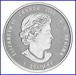 \uD83C\uDDE8\uD83C\uDDE6 Canada $5 Silver Coin, Birthstone SEPTEMBER, Swarovski Crystals, UNC 2020